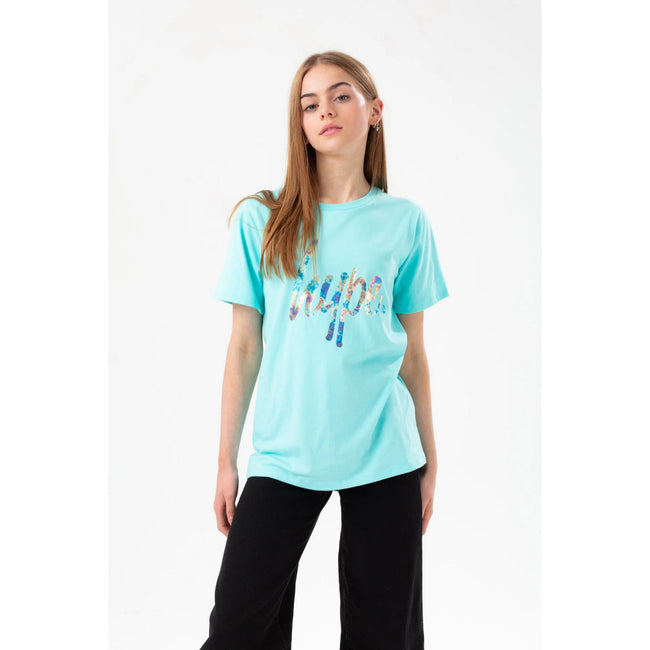 Mint-Pink - Lifestyle - Hype Girls Script T-Shirt