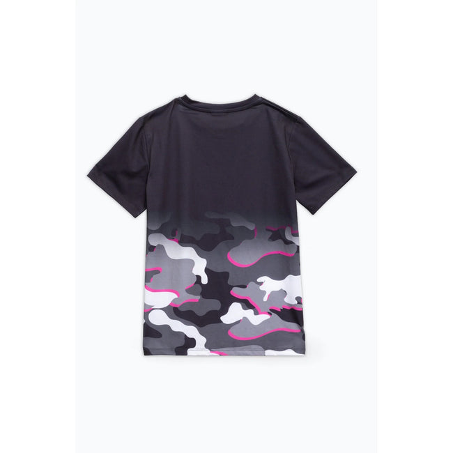 Black-Pink - Back - Hype Girls Camo Fade Script T-Shirt