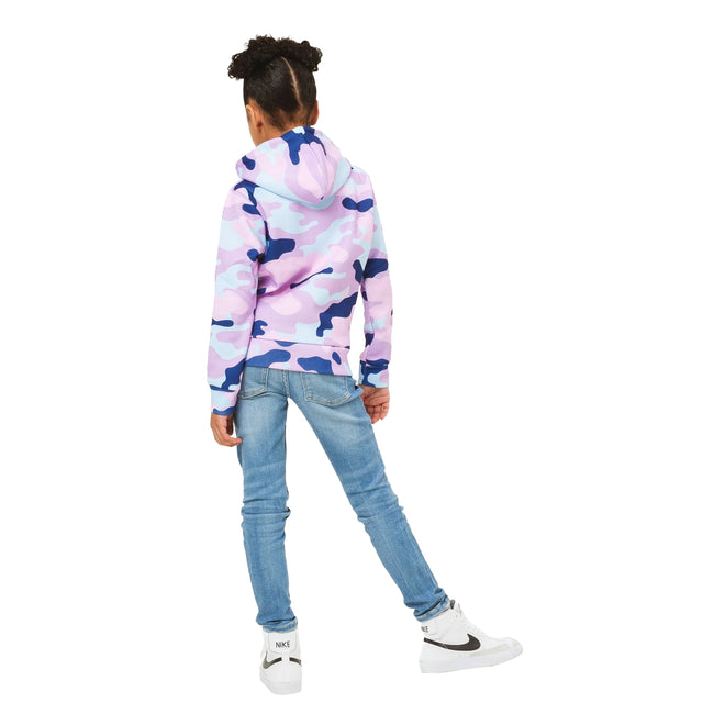 Pink-Purple-Blue - Lifestyle - Hype Girls Evie Camo Script Hoodie