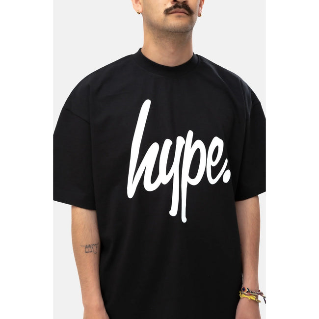 Black - Lifestyle - Hype Mens Script T-Shirt