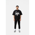 Black - Close up - Hype Mens Script T-Shirt