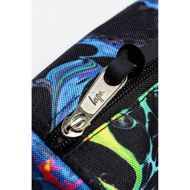 Black - Lifestyle - Hype Marble Ink Mini Crest Pencil Case