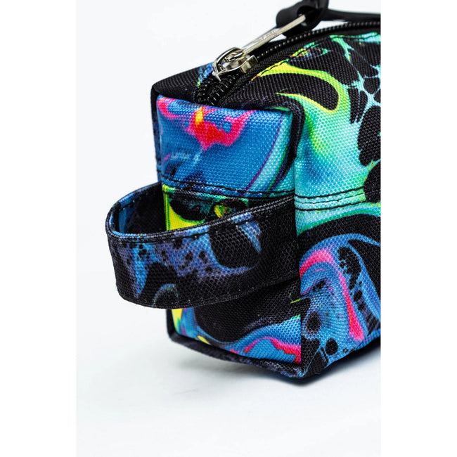 Black - Pack Shot - Hype Marble Ink Mini Crest Pencil Case