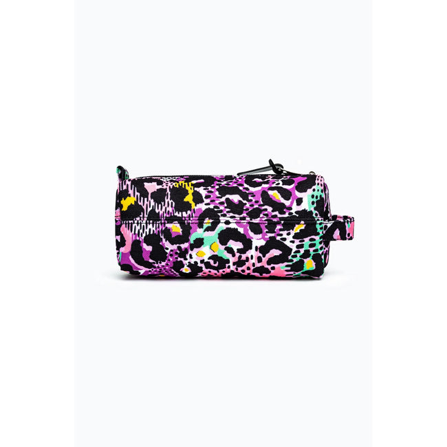 Multicoloured - Back - Hype Leopard Animal Crest Pencil Case