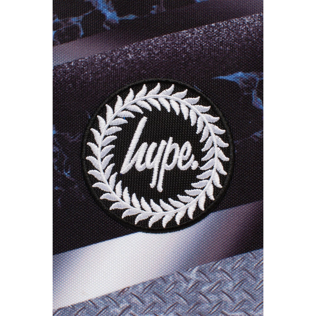 Black-Grey - Pack Shot - Hype Mono Gradient Textured Lunch Bag