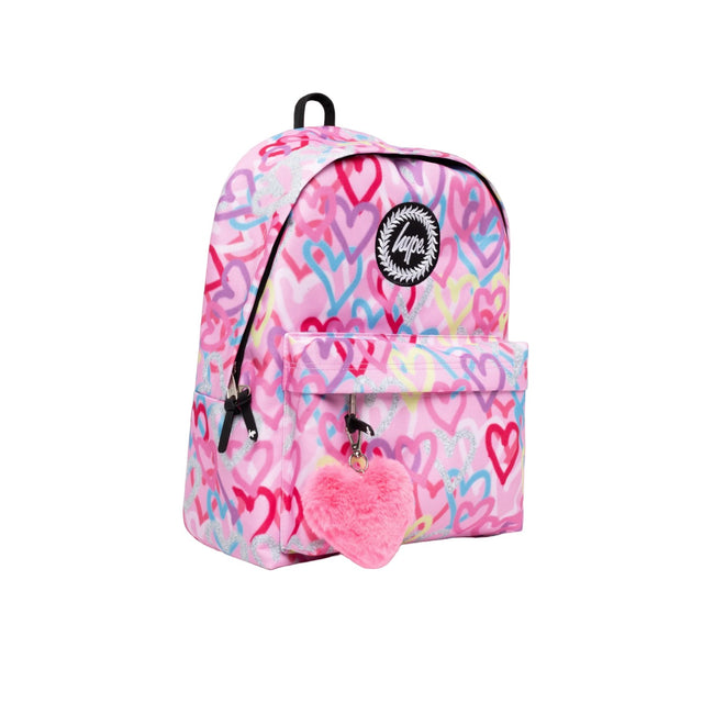 Pink - Side - Hype Hearts Backpack