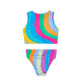 Multicoloured - Back - Hype Girls Rainbow Bikini Set