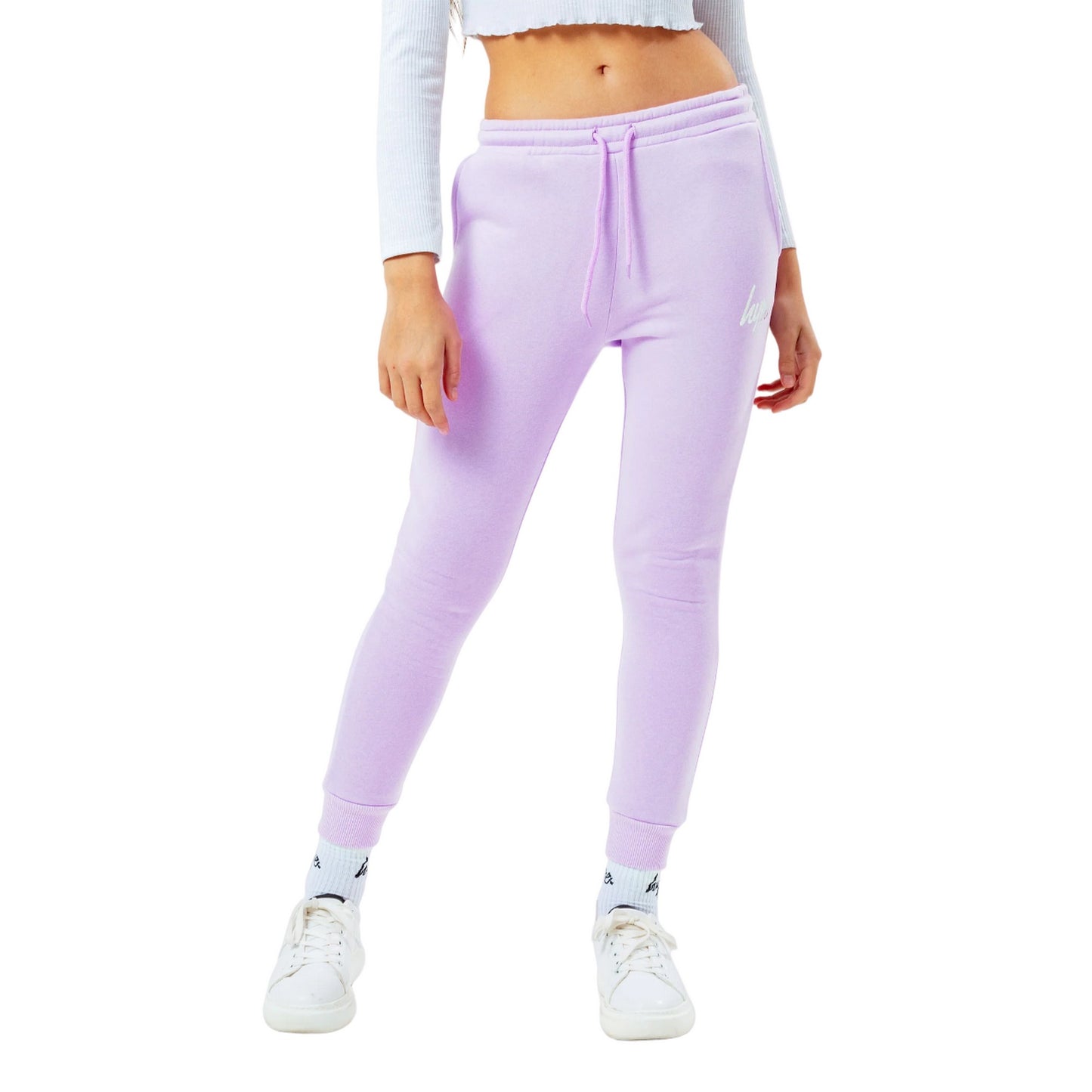 Lilac - Side - Hype Girls Script Jogging Bottoms