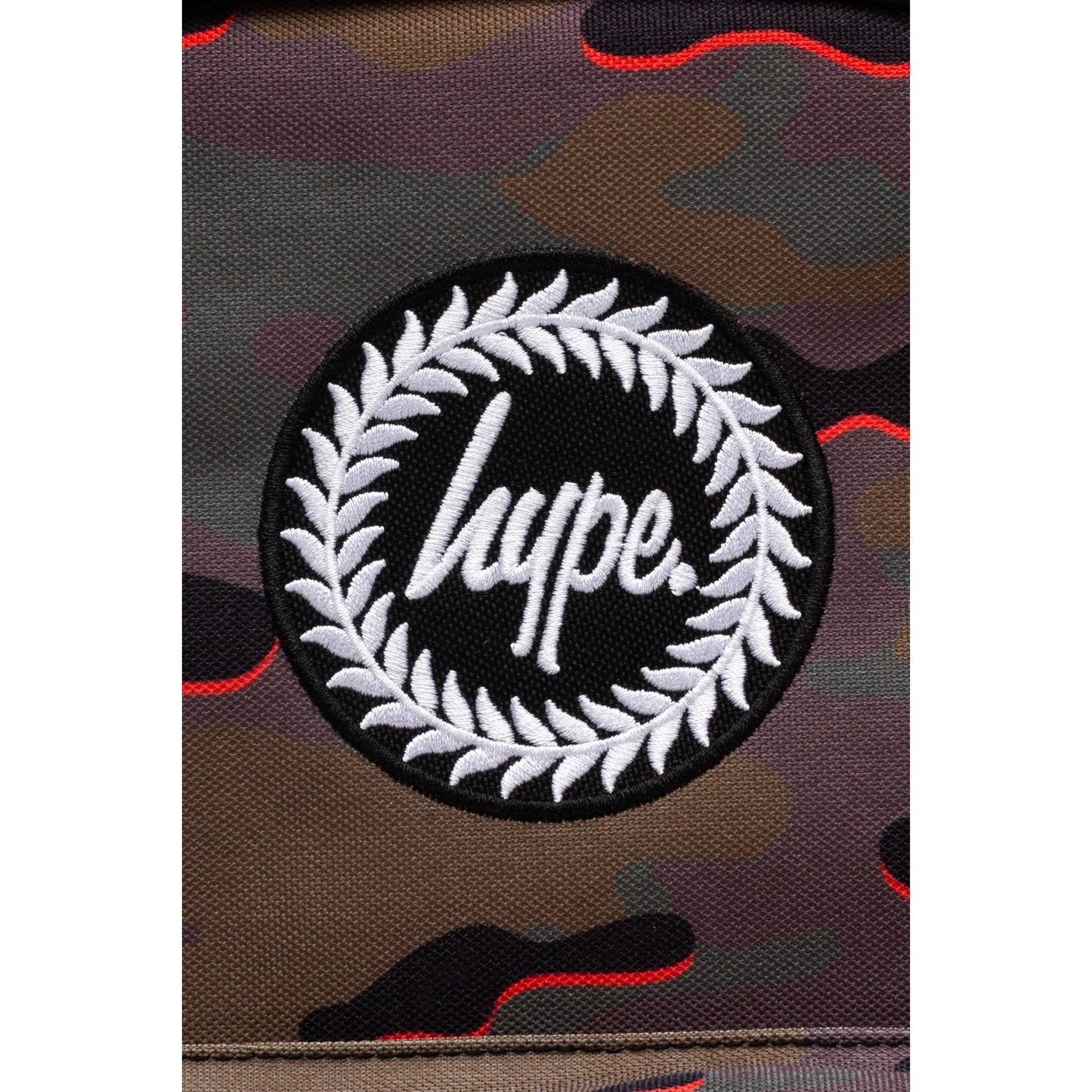 Orange-Black - Lifestyle - Hype Camouflage Backpack & Pencil Case