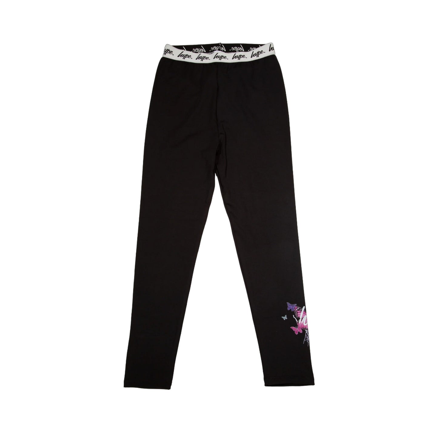 Black - Front - Hype Girls Fade Butterfly Leggings