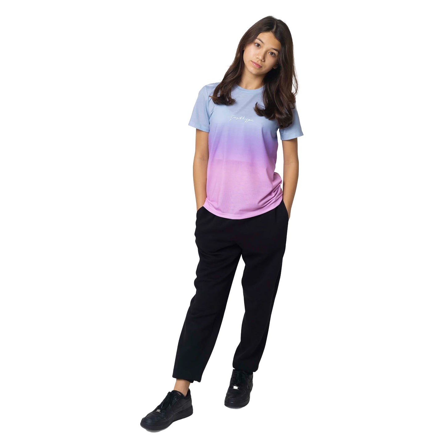 Pink-Blue - Lifestyle - Hype Girls Fade T-Shirt