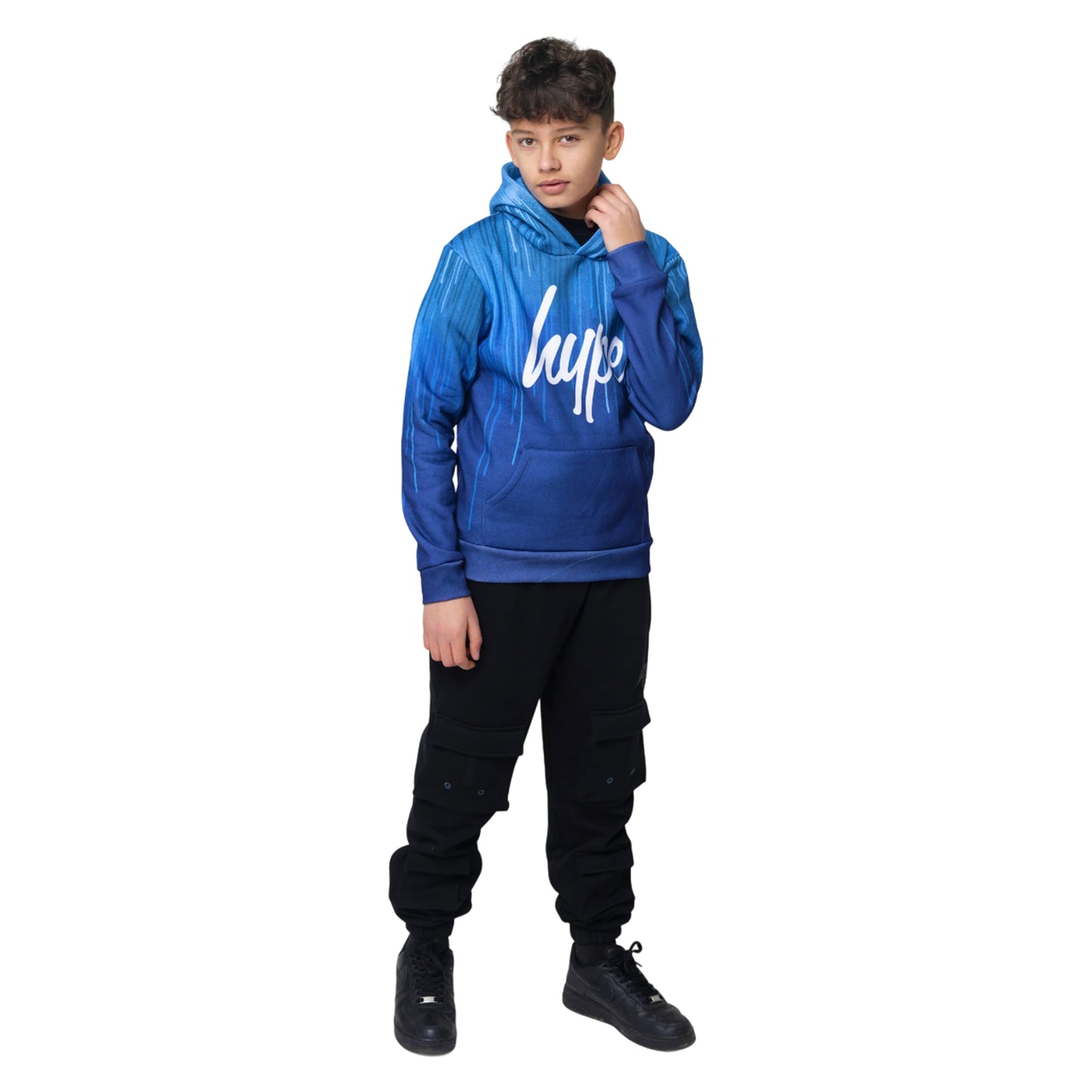 Blue-White - Back - Hype Boys Drips Hoodie