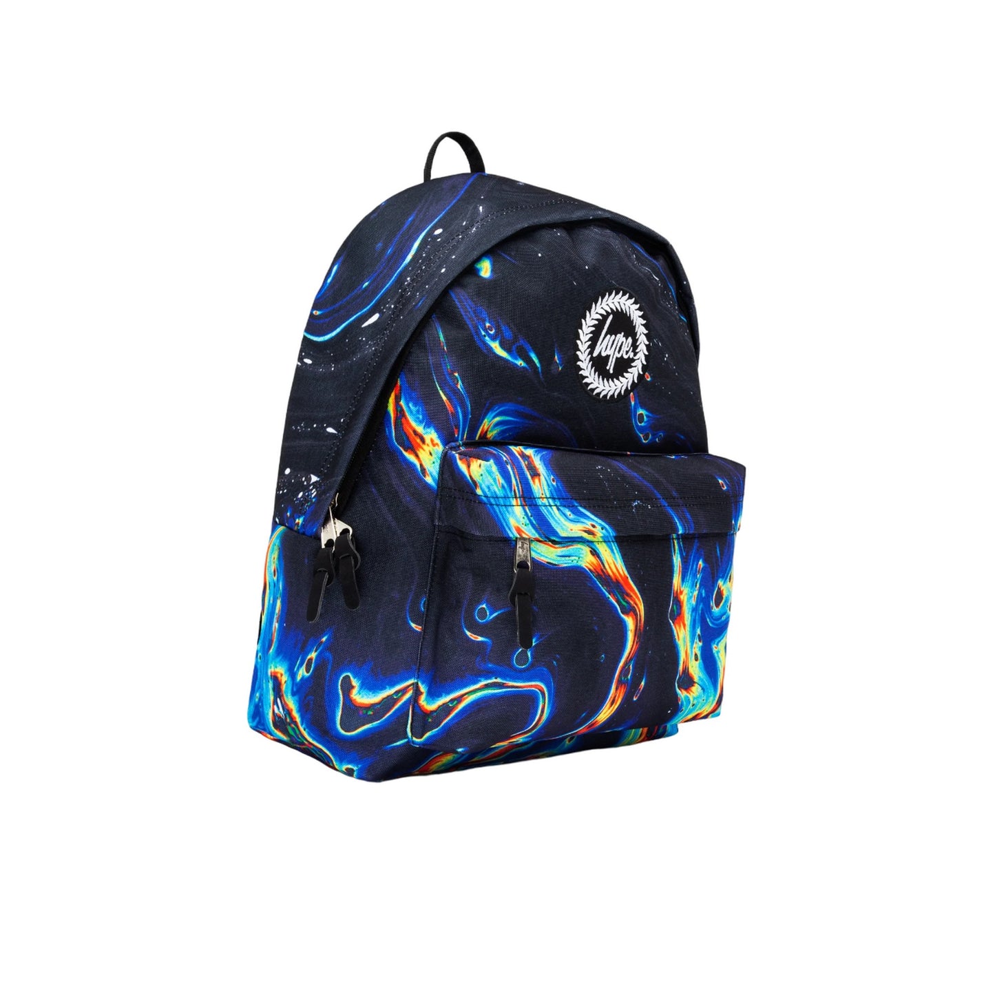 Black - Side - Hype Rainbow Marble Backpack