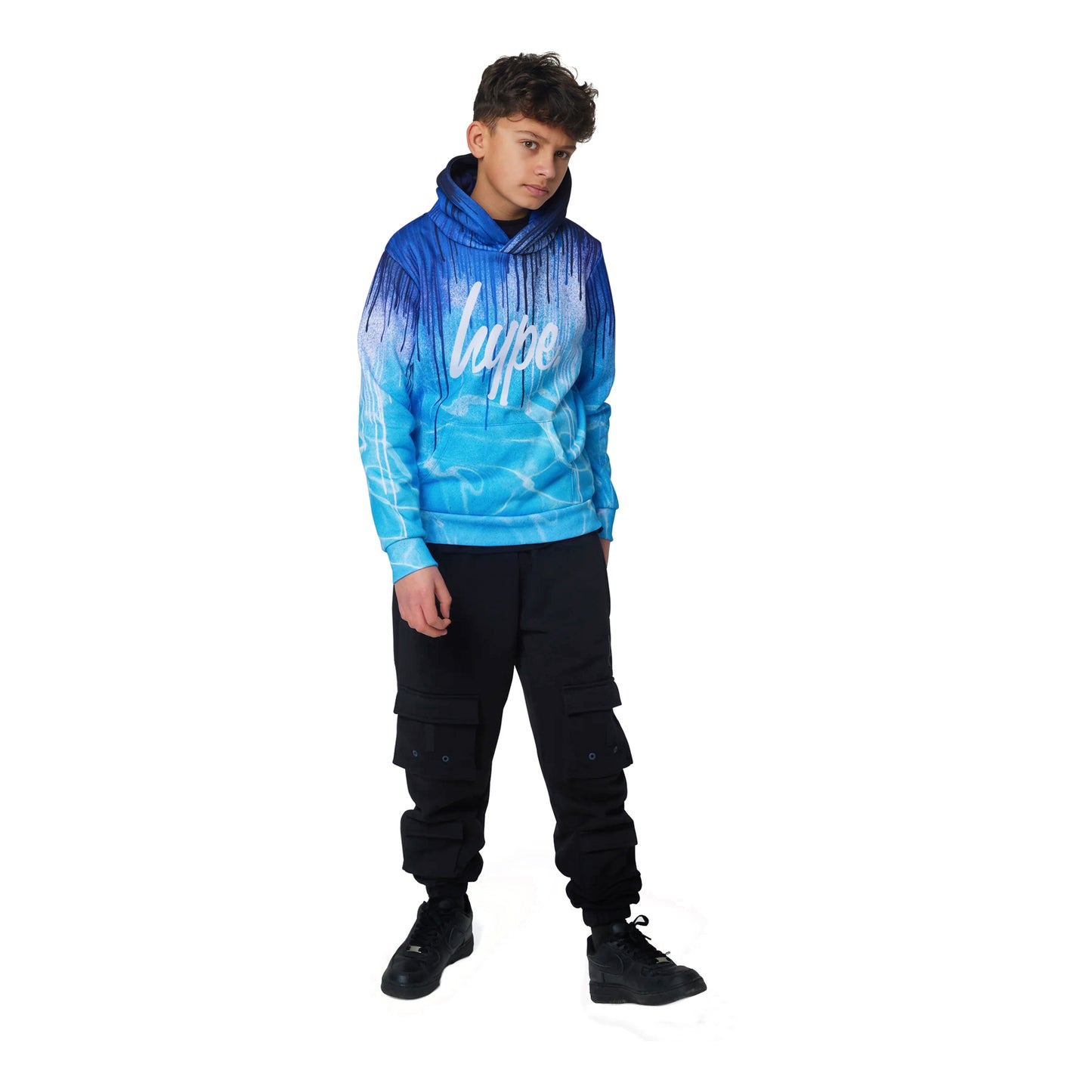 Multicoloured - Side - Hype Boys Pool Drips Hoodie