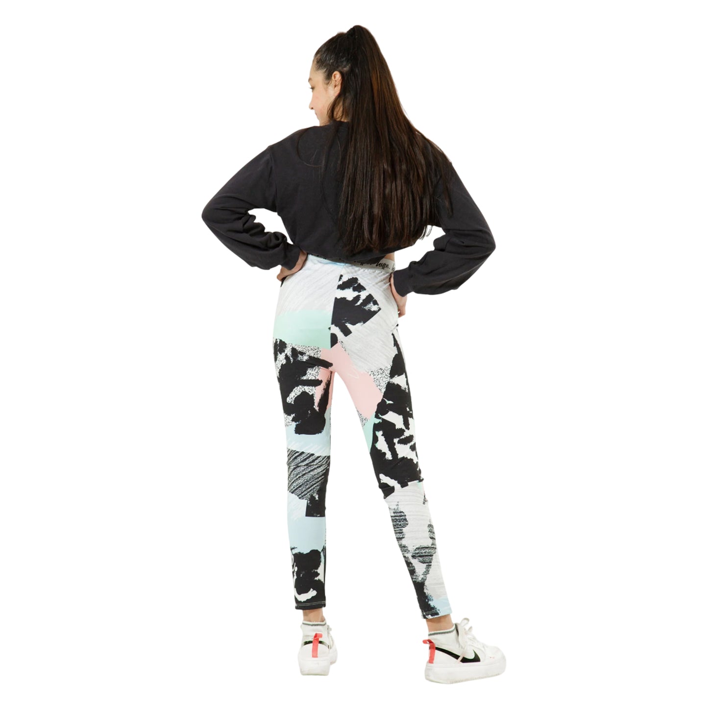 Multicoloured - Lifestyle - Hype Girls Pastel Abstract Leggings