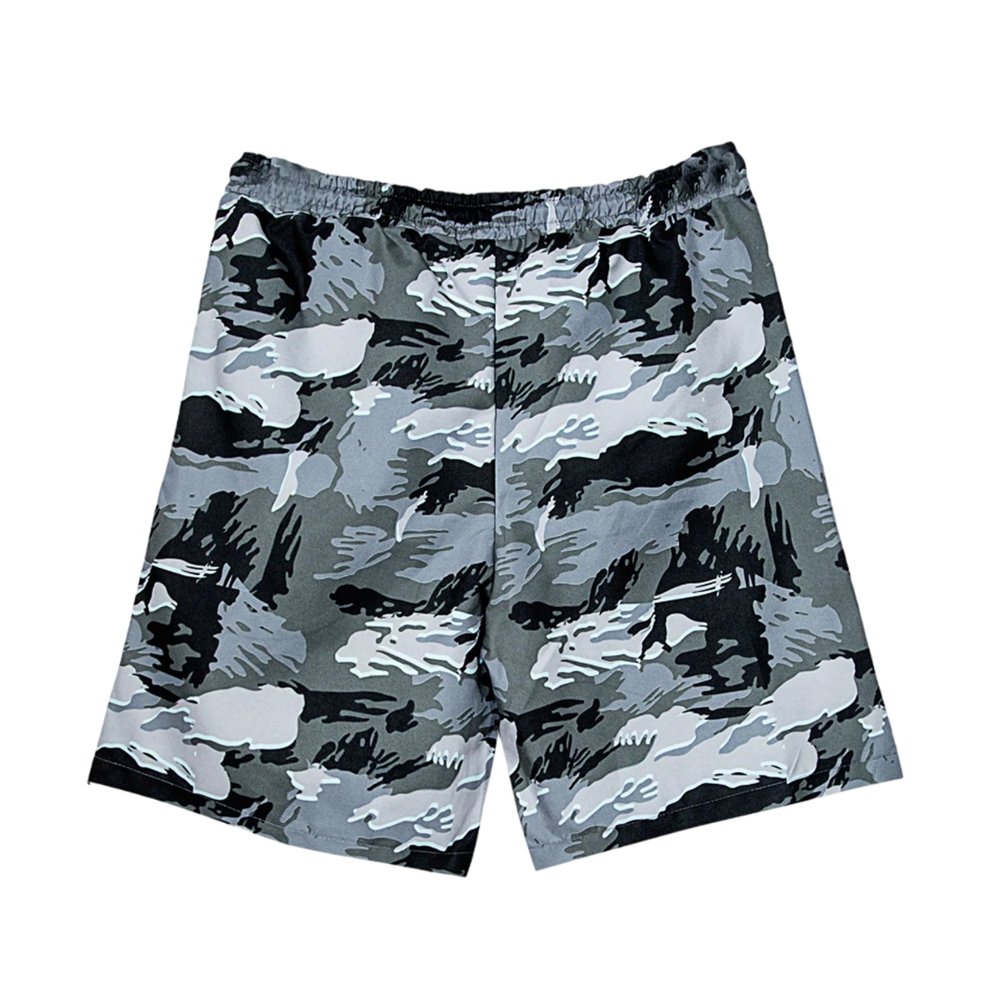 Grey-Black-White - Back - Hype Boys Gloom Camo Swim Shorts