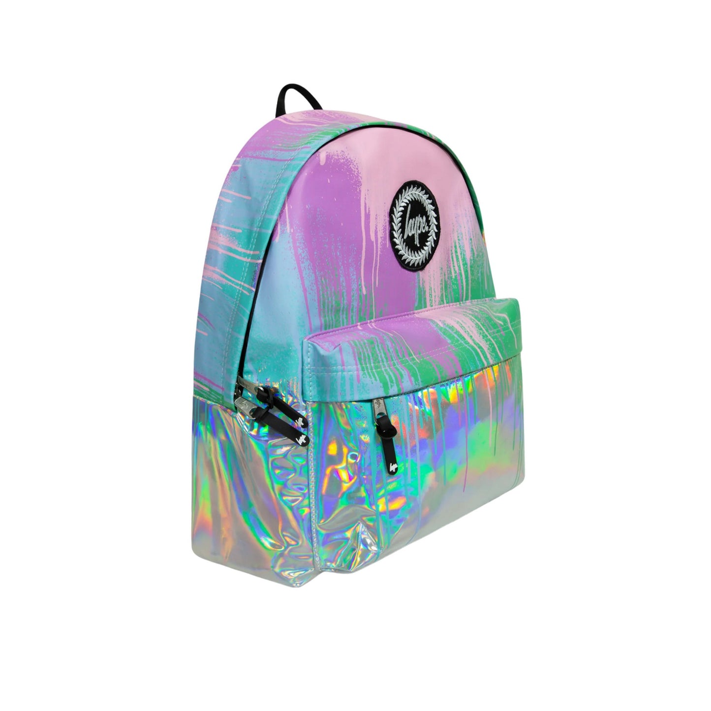 Multicoloured - Side - Hype Holo Drips Backpack