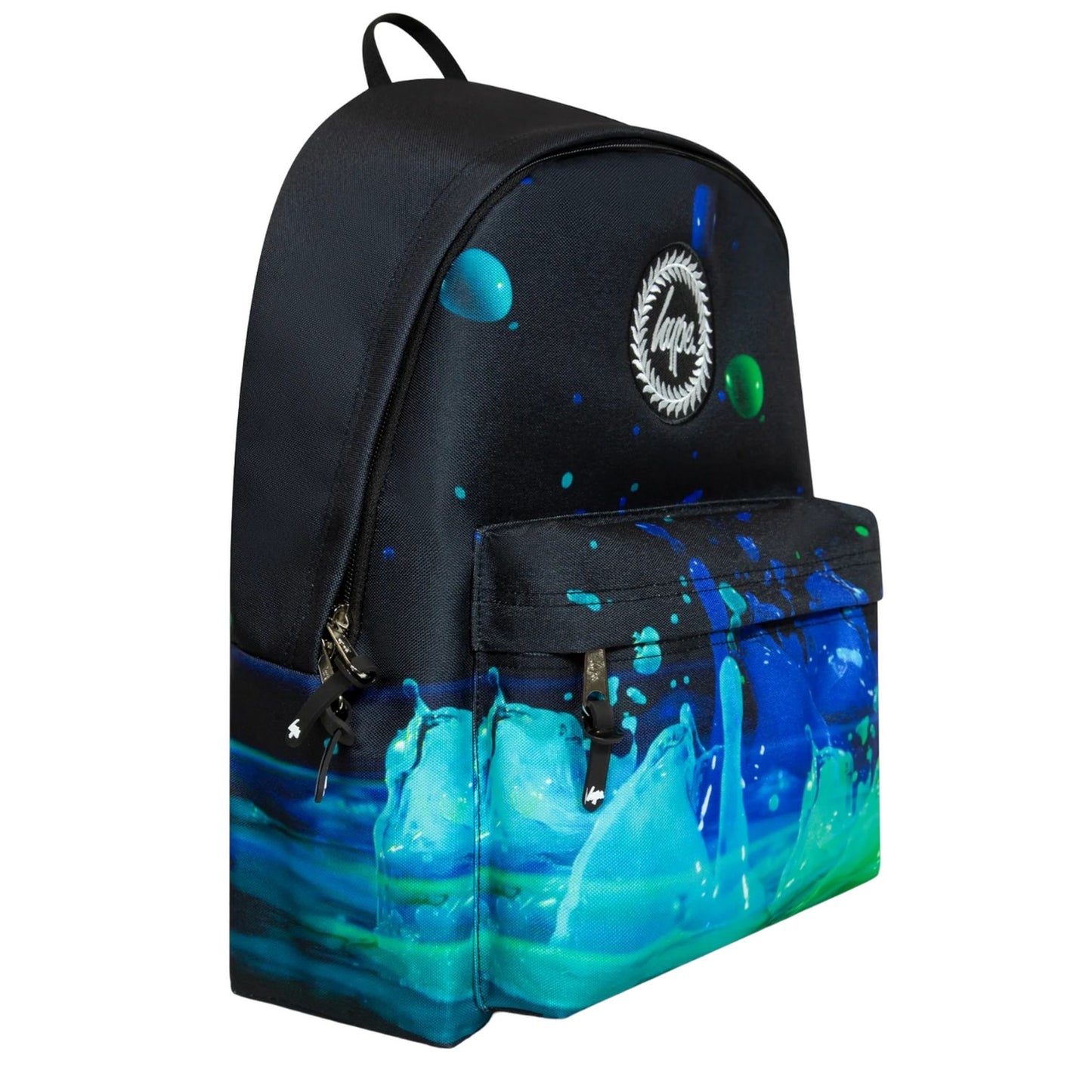 Black-Blue-Green - Side - Hype 3D Droplets Backpack