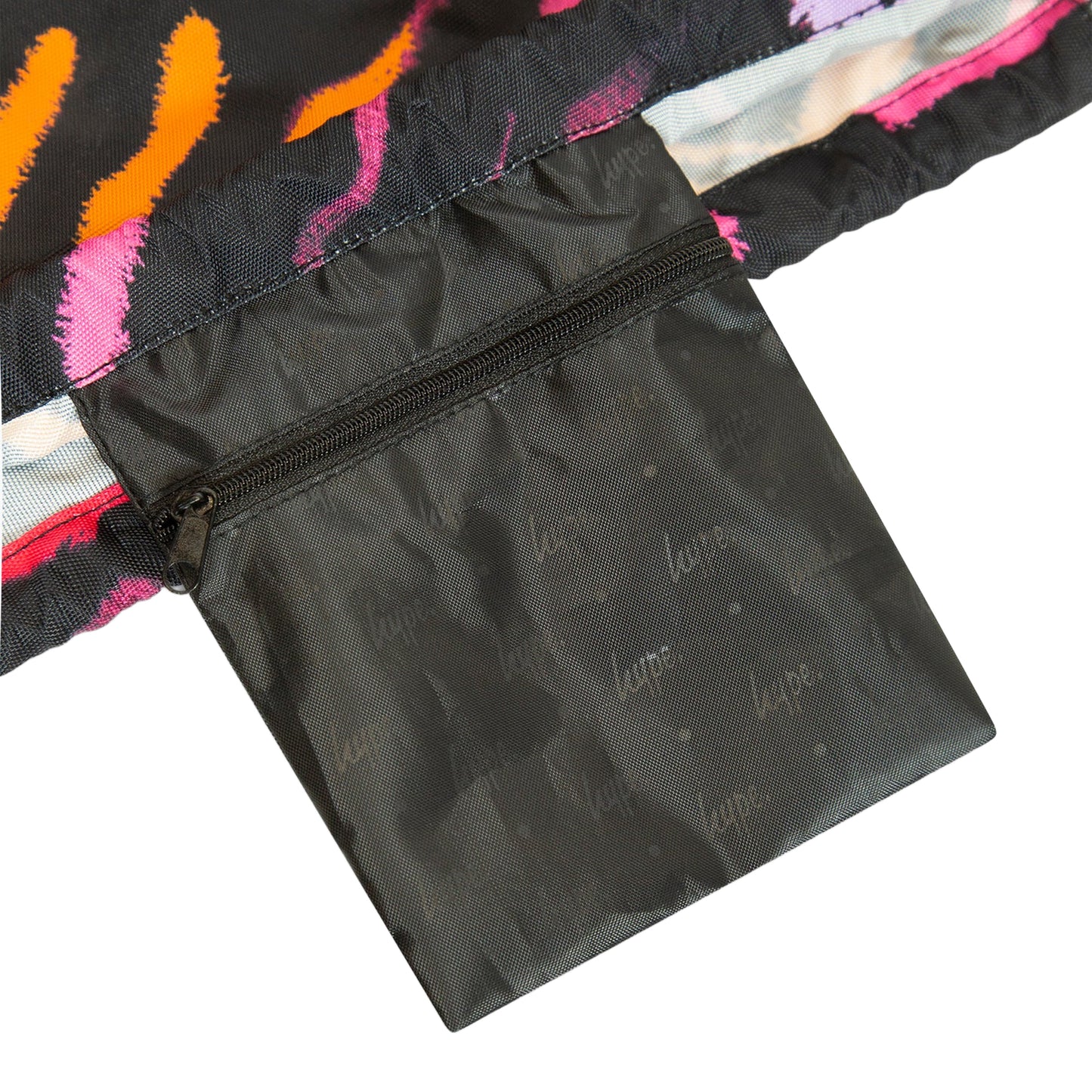 Black-Multicoloured - Side - Hype Scratch Drawstring Bag