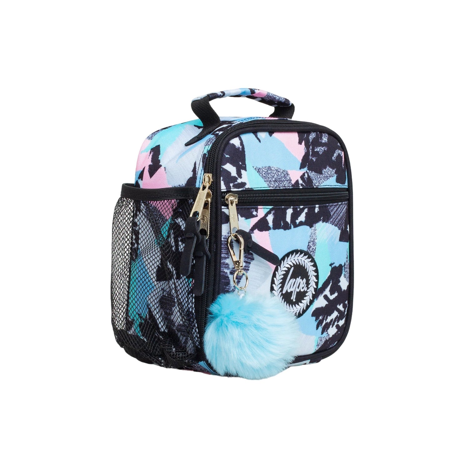Multicoloured - Side - Hype Pastel Abstract Lunch Bag