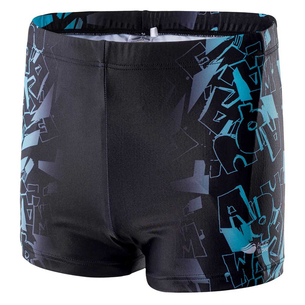 Black-Scuba Blue - Side - Aquawave Mens Atos Swim Shorts