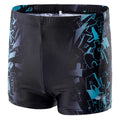 Black-Scuba Blue - Side - Aquawave Mens Atos Swim Shorts