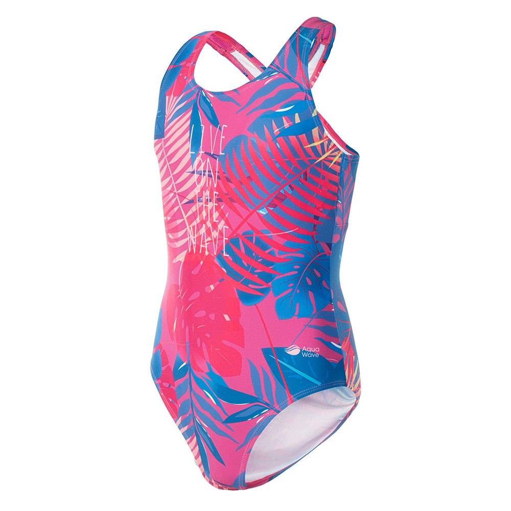 Rose - Side - Aquawave Girls Salava Jungle One Piece Swimsuit