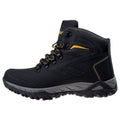 Black-Lime - Back - Hi-Tec Mens Medin Mid Cut Walking Boots