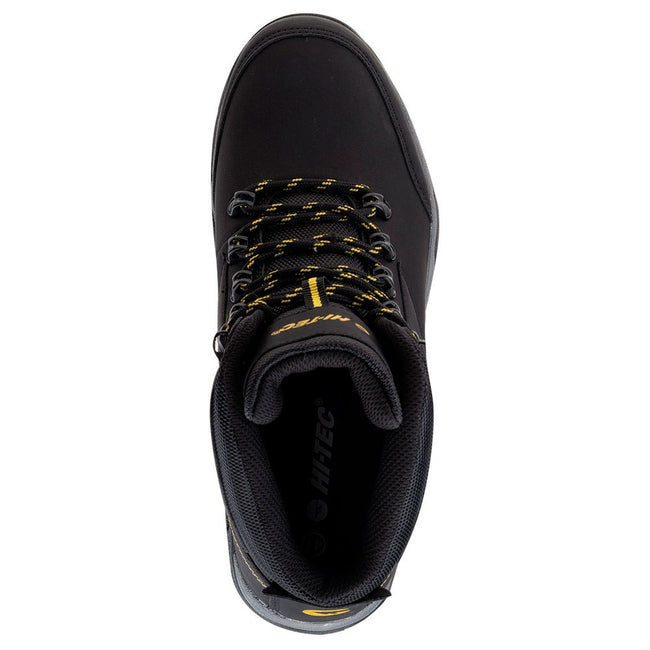 Black-Lime - Lifestyle - Hi-Tec Mens Medin Mid Cut Walking Boots