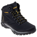 Black-Lime - Front - Hi-Tec Mens Medin Mid Cut Walking Boots