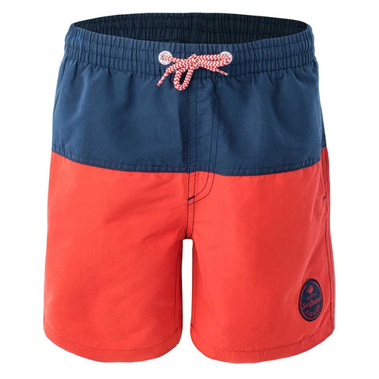 Poppy Red-Patriot Blue - Front - Aquawave Childrens-Kids Drakon Swim Shorts