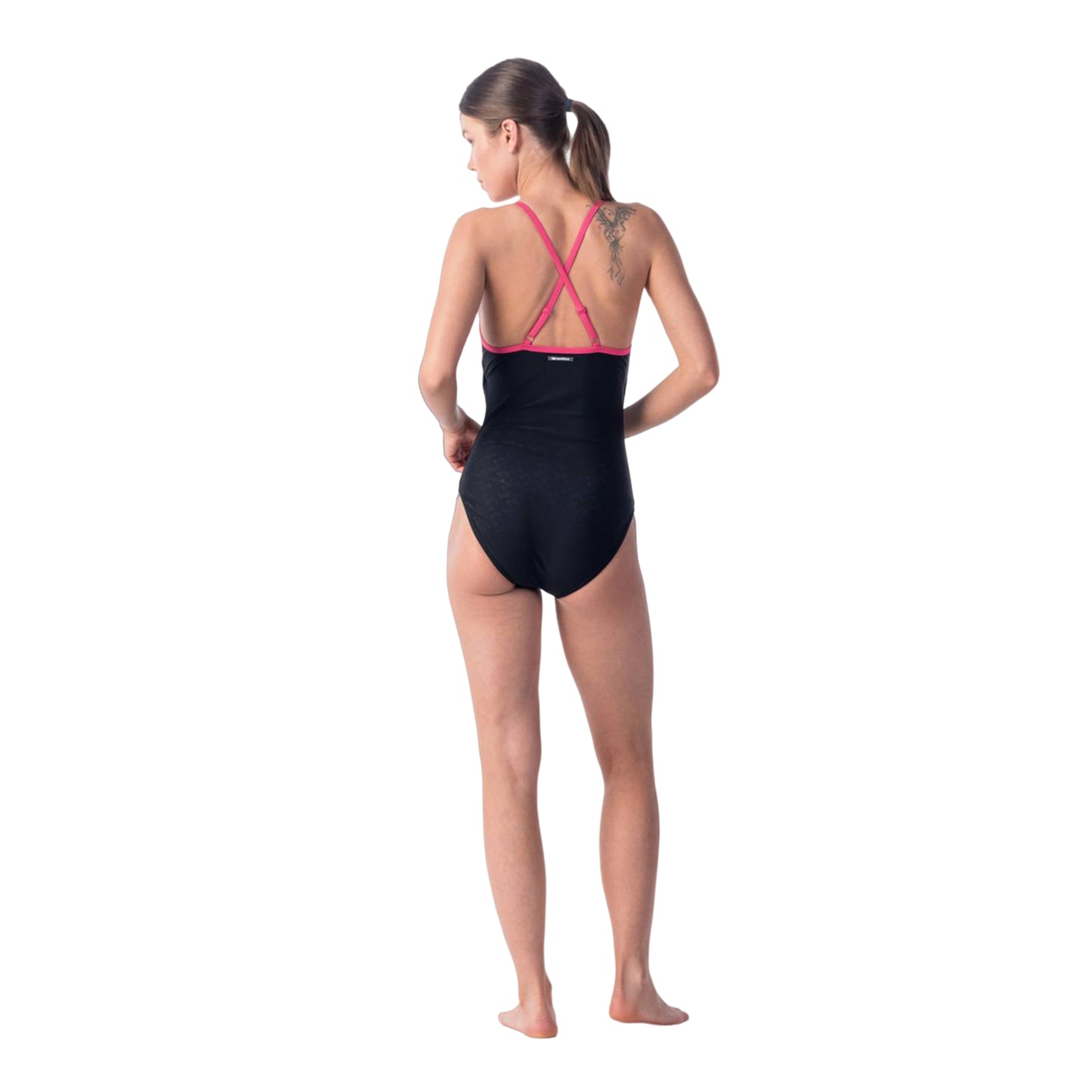Black-Raspberry Sorbet - Lifestyle - Aquawave Womens-Ladies Sublime One Piece Swimsuit