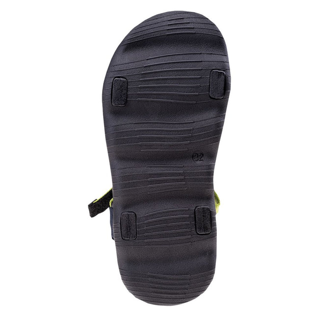 Dark Sapphire-Reflecting Pond-Lime Green - Pack Shot - Bejo Childrens-Kids Mileri Sandals