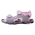 Powder Pink-Light Grey - Back - Bejo Girls Alisi Leather Sandals