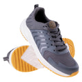 Grey-Honey - Close up - Bejo Childrens-Kids Barry Logo Trainers
