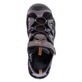 Grey-Black-Orange - Pack Shot - Elbrus Mens Lomero Sandals