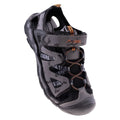 Grey-Black-Orange - Close up - Elbrus Mens Lomero Sandals