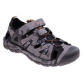 Grey-Black-Orange - Front - Elbrus Mens Lomero Sandals