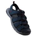 Navy-Black-Dark Red - Close up - Elbrus Mens Keniser Sandals