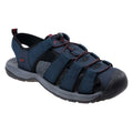 Navy-Black-Dark Red - Front - Elbrus Mens Keniser Sandals