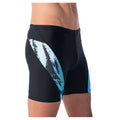 Black - Side - Aquawave Mens Fiero Sea Print Swim Shorts