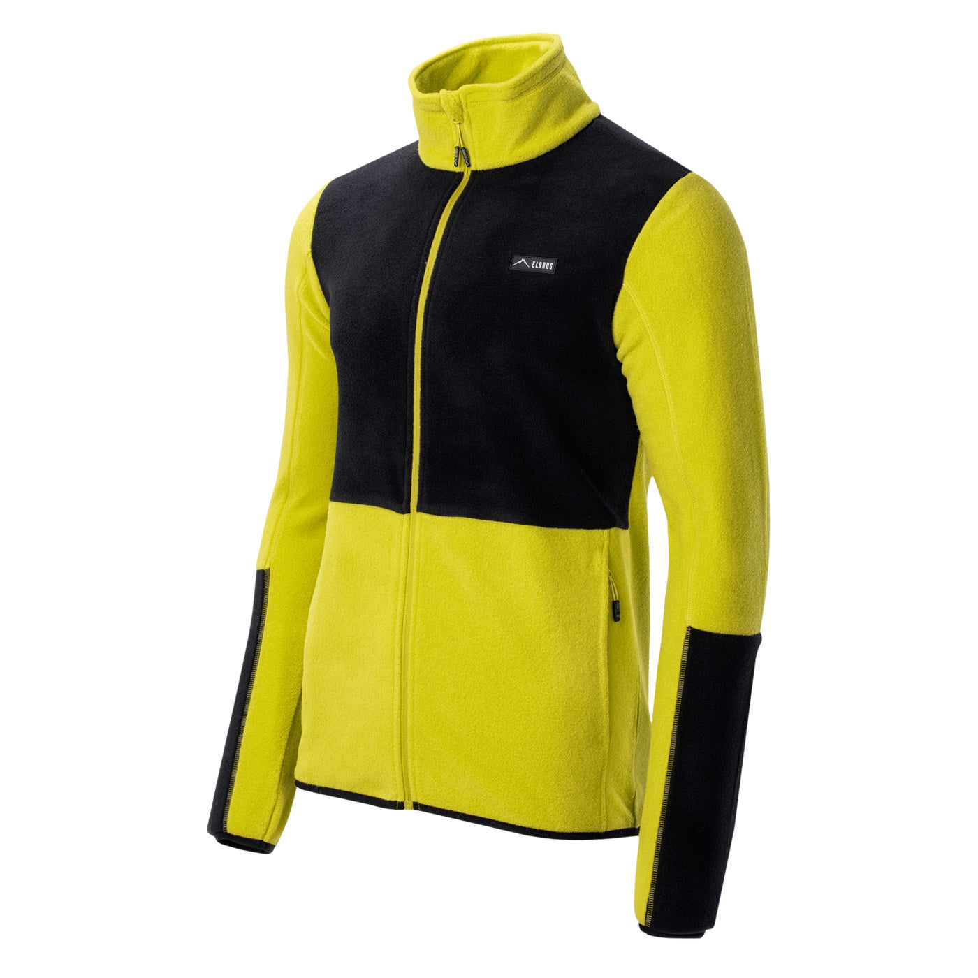 Citronelle-Black - Side - Elbrus Womens-Ladies Cari Logo Polartech Fleece Jacket
