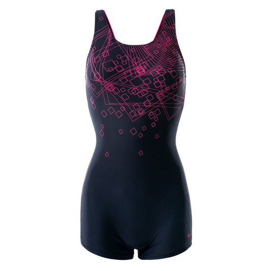 Black-Raspberry-Sorbet Pink - Front - Aquawave Womens-Ladies Qarakuma One Piece Swimsuit