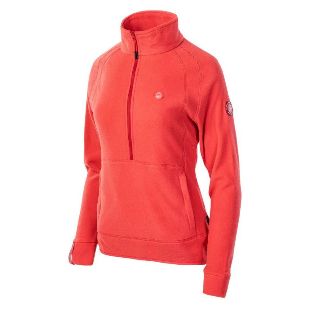 Hibiscus-Ski Patrol - Side - Elbrus Womens-Ladies Riva Polartech Half Zip Fleece Top