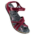 Windsor Wine-Dark Grey - Pack Shot - Elbrus Womens-Ladies Lavera Leather Sandals
