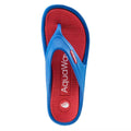 Blue-Red - Side - Aquawave Childrens-Kids Alemos Flip Flops