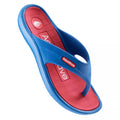Blue-Red - Close up - Aquawave Childrens-Kids Alemos Flip Flops