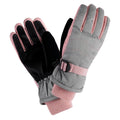 Grey Melange-Silver Pink - Side - Bejo Girls Osian Ski Gloves