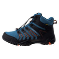 Black-Dark Tile Blue-Orange - Back - Elbrus Childrens-Kids Erimley Waterproof Mid Cut Walking Boots