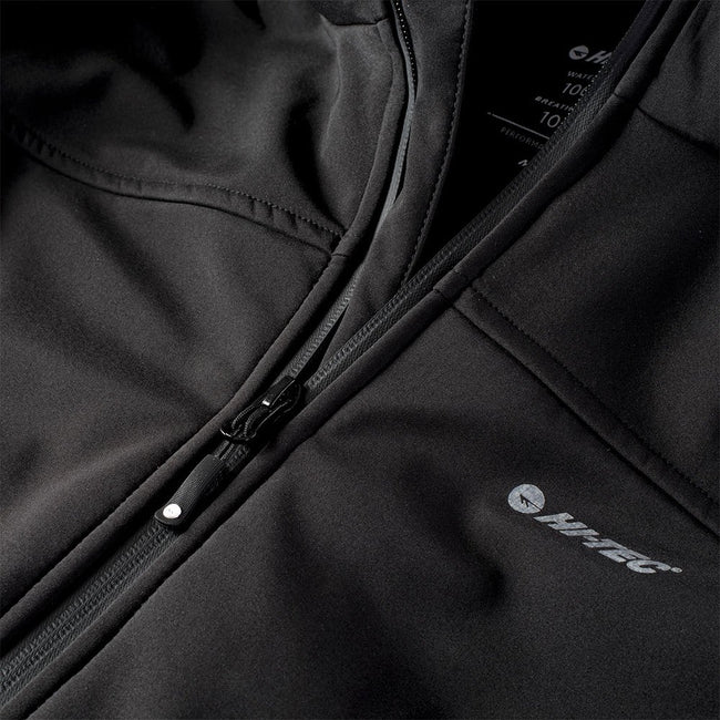 Black - Lifestyle - Hi-Tec Mens Geko Soft Shell Jacket